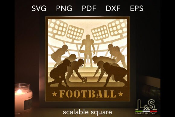 American Football Shadow Box Svg Files: The Ultimate Fan Gift Solution