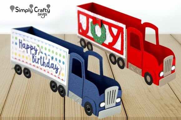 Big Rig Box Card: A Versatile Die-Cut Template for Seasonal Greetings