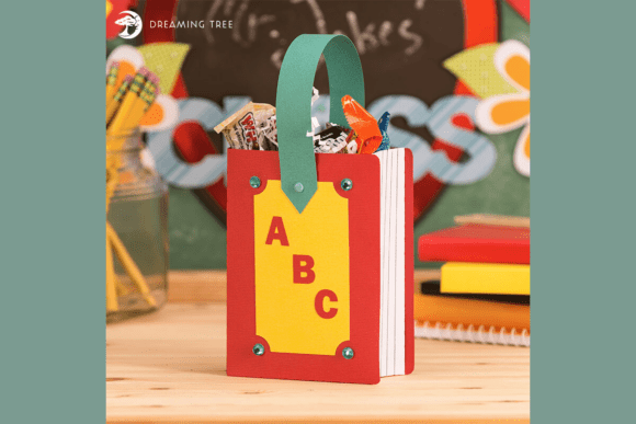 Book Treat Bag SVG: Scholarly Sweet Surprises