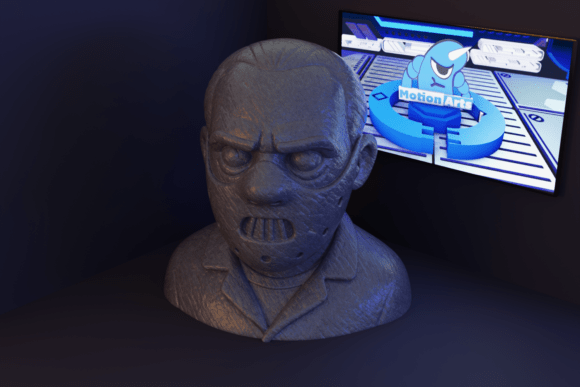 Bust with Muzzle Mask: A Guide to 3D Printing Dark, Enigmatic Sculptures