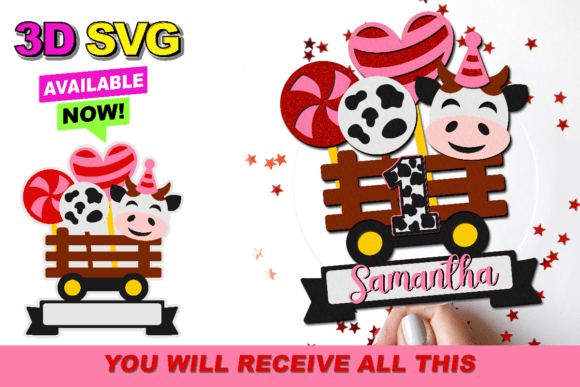 Cute Cow Cute Cow: A Versatile 3D SVG Collection for Creators