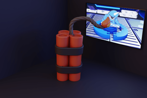 Explosive Cartoon: A Fun 3D Model for Printers