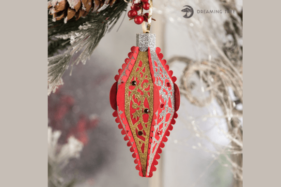 Good Tidings Ornament SVG: Festive Elegance