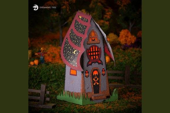 Haunting House SVG: A Deep Dive into 3D Gothic Paper Craft Design