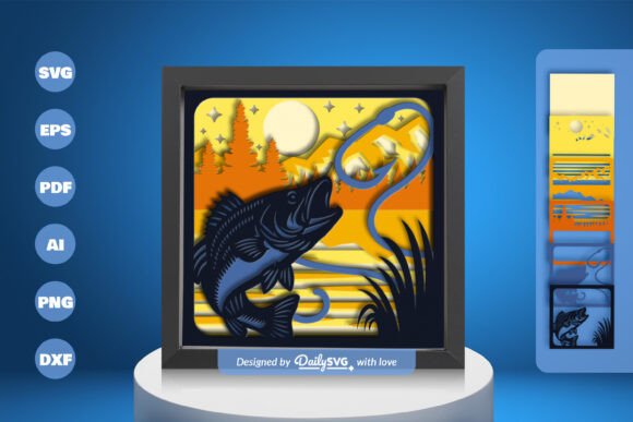 Mastering the Art of Bass Fish Fishing Layered Papercut: A Guide for Crafters