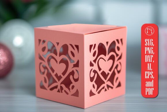 Paper Cut Valentine Gift Box SVG Cut File: Elevating Handmade Gifting