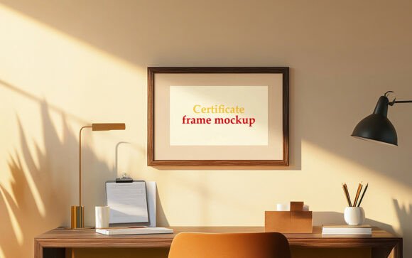 Realistic Certificate Frame Mockup Guide