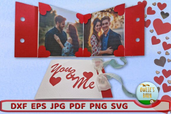 Romantic Pop-up Card: A Versatile Digital Template for Creators and Crafters