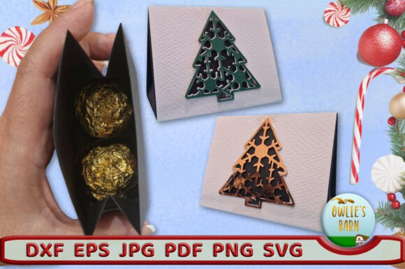 Triangular Slide-in Christmas Box: A Digital Template for Festive Packaging
