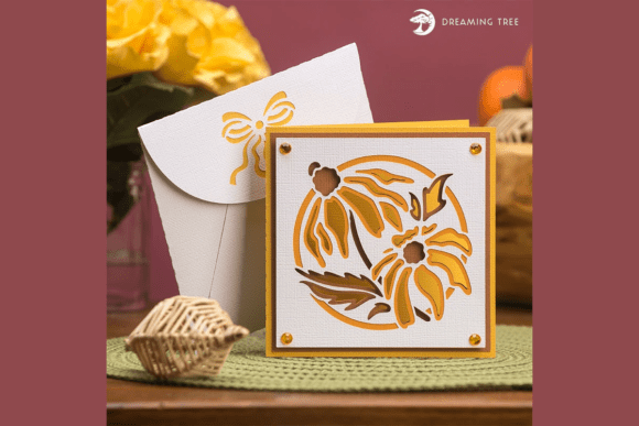 Yellow Floral Card SVG: A Springtime Design Gem